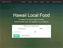 Tablet Screenshot of hawaiilocalfood.com